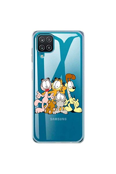 OEM Husa compatibila cu Samsung Galaxy A12 Silicon Transparenta Model Garfiel...