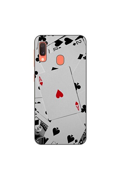 OEM Husa compatibila cu Samsung Galaxy A20e Silicon Gel Tpu Model Carti Poker