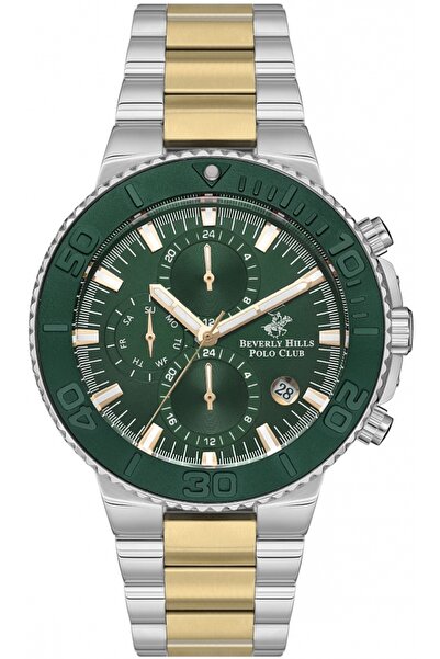 Beverly Hills Polo Club Ceas de modă verde pentru bărbați BEVERLY HILLS BP354...