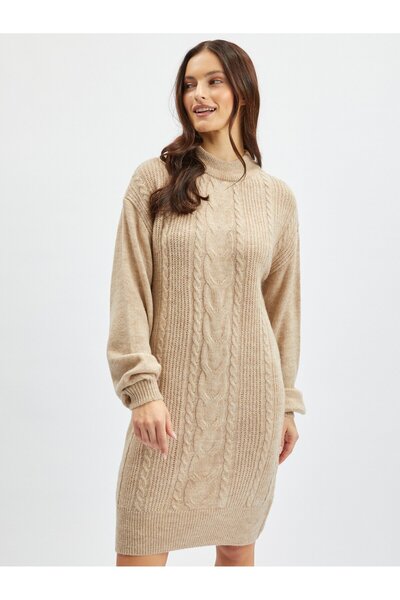 ORSAY Rochie pulover de damă bej