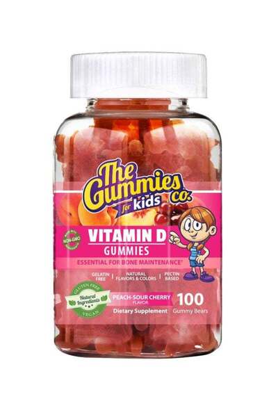 The Gummies Co فيتامين د للأطفال من ذا جوميز 100 قطعة