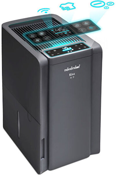 Other Toyotomi Kira Αφυγραντήρας με Συμπιεστή, Ιονιστή και Wi-Fi 18 λίτρα Γκρι
