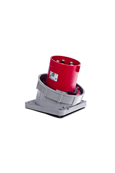 PCE Mufă placă de sârmă 125A 5P 400V roșu IP67 POWER TWIST 745-6