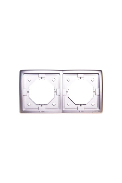 Kontakt-Simon Simon Basic Standard IP44 Cadru dublu rezistent la apăsare cu g...