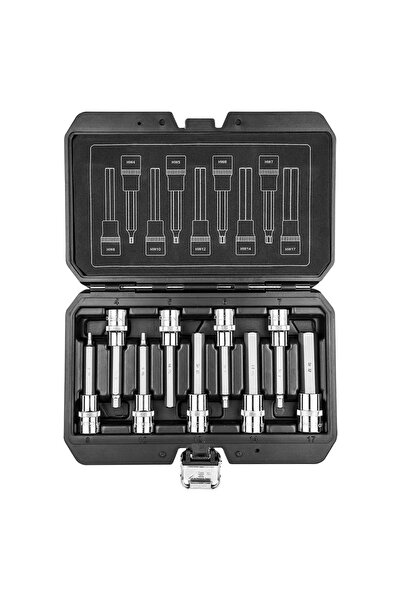 NEO Set capace hexagonale Allen 1/2 " H4-H17 lungi 9 bucăți (08-706)