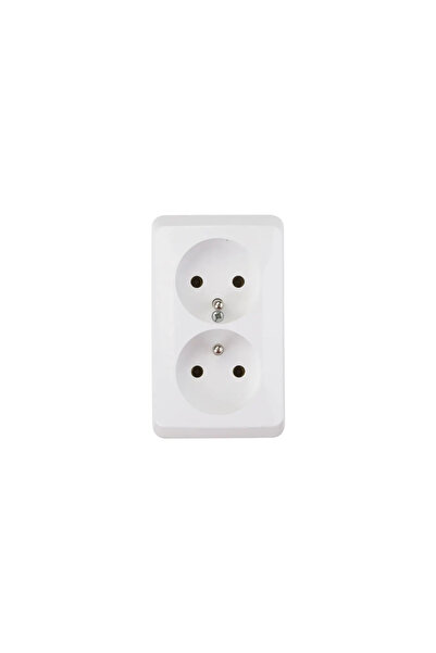 Schneider Electric Schneider Priză electrică 2x cu împrejmuire 16A IP20 alb G...