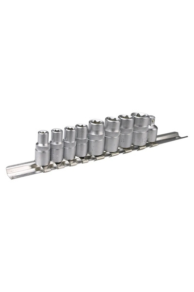 topex Set tubular Torx 1/4 " 3/8 " E5-E16 10 bucăți (39D375)