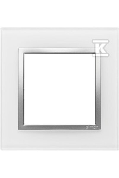 Kontakt-Simon Simon 54 Natura 1 x ramă din sticlă, Silver Pearl DRN1/69