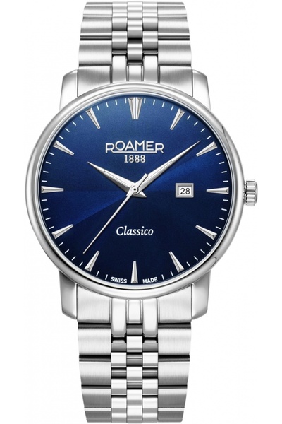 Roamer Ceas bărbătesc 971856 41/45/50, albastru marin, clasic, pentru cupluri