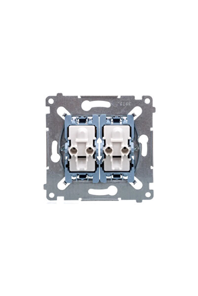 Kontakt-Simon Conector Cross Simon 54 mecanism dublu 10AX 250V (SW7/2XM)
