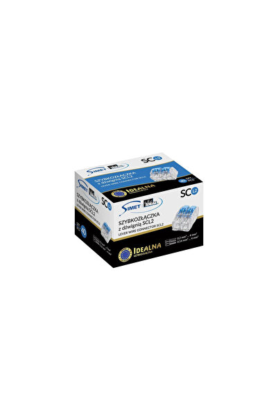 Simet IDEAL Conector de eliberare rapidă cu pârghie 2x 0,2-4mm2 universal făr...