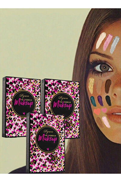 PYRON 3 Pieces The Power Of Makeup 13 Color Palette