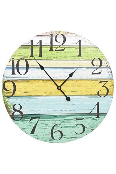 vidaxl Ceas de perete, multicolor, 60 cm, MDF