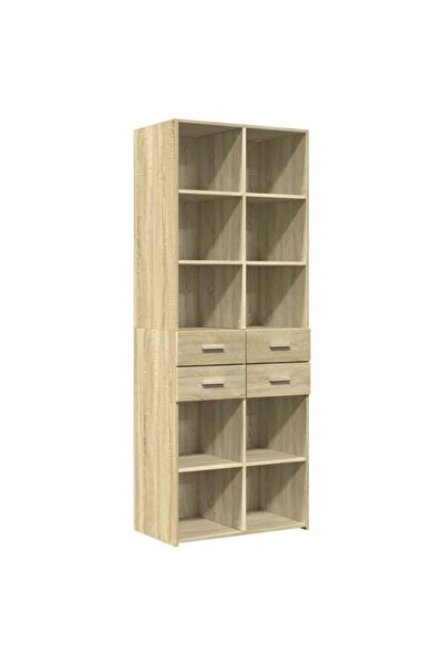vidaxl Dulap înalt, stejar Sonoma, 70 x 42.5 x 185 cm, lemn prelucrat