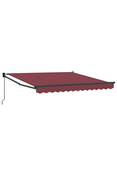 vidaxl Copertină retractabilă manuală, Bordeaux, 300 x 250 cm