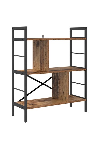 vidaxl Raft pentru cărți Lemn Vechi 75 x 30 x 91 cm Lemn compozit