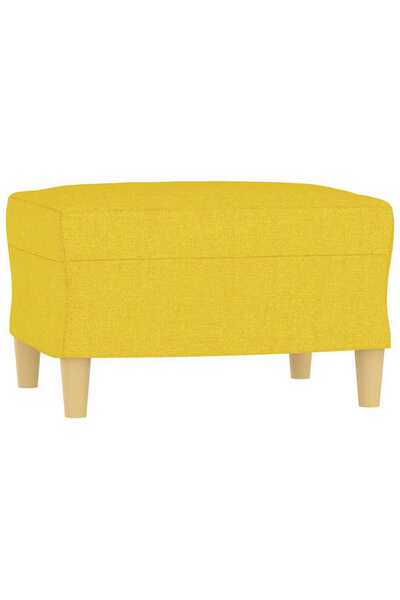 vidaxl Taburet, galben deschis, 60x50x41 cm, material textil