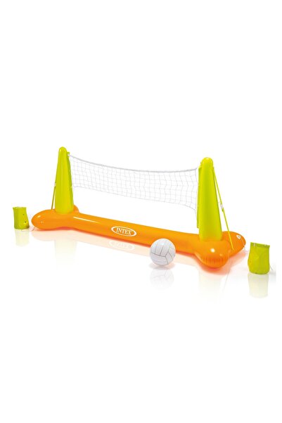Intex Suport plasă gonflabilă + plasă + minge de volei pentru piscină, 56508N...