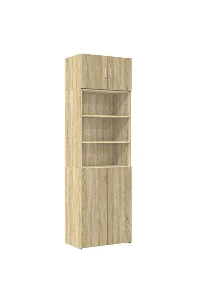 vidaxl Dulap de depozitare, Stejar Sonoma, 70 x 42.5 x 225, Lemn prelucrat