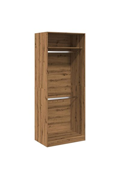 vidaxl Dulap, stejar artizanal, 80 x 50 x 200 cm, lemn prelucrat