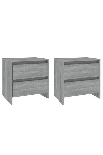 vidaxl Noptiere, 2 buc., stejar sonoma gri, 45x34,5x44,5 cm, PAL