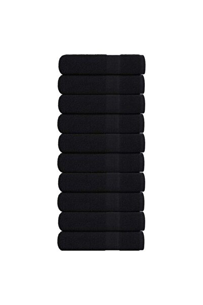 vidaxl Prosoape de duș, FROGN, 10 buc., negru, 70 x 140 cm, 360 g/m²