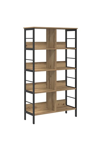 vidaxl Raft pentru cărți Stejar Artizanal 82 x 32 x 144,5 cm