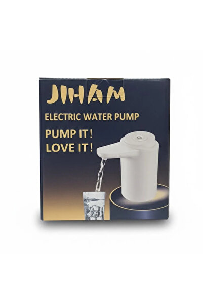 JIHAM USB Rechargeable Electric Drinking Water Pump- White