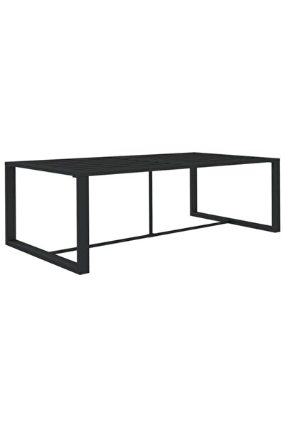 vidaxl Masă de exterior, antracit, 120 x 60 x 66 cm, aluminiu
