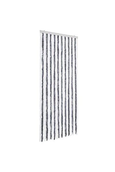 vidaxl Perdea anti-insecte, Gri și Alb, 90 x 200 cm, Șenilă