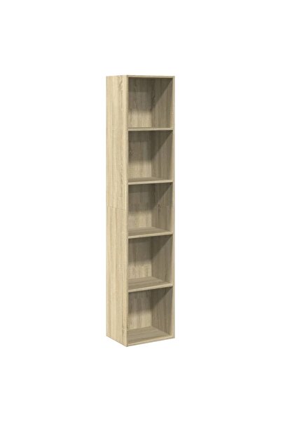vidaxl Bibliotecă, stejar sonoma, 40x30x189 cm, lemn prelucrat