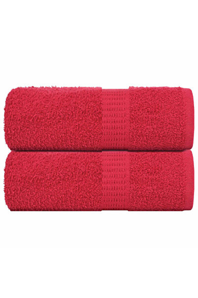 vidaxl Prosoape pentru oaspeți, FROGN, 2 buc., roșu, 30 x 50 cm, 360 g/m²