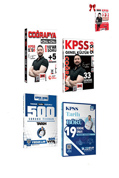 Yargı Yayınları 2026 KPSS Coğrafya Konu Konu Kritik 10ar Soru +5 Kritik Denem...