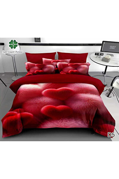 Super Elegant Pucioasa Lenjerie de Pat Dublu 6 Piese 5D, Cearșaf cu Elastic 1...