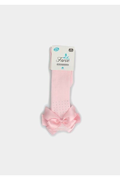 Farve Pink Ribbon and Stone Socks Pink