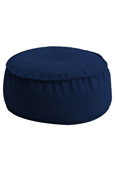 In House Round Decorative Linen Bean Bag - 70x25 cm
