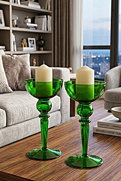 DECOSTYLE Mumluk 2’li – 26 cm Dekoratif Uzun Şamdan Seti | Premium Ev & Masa ...