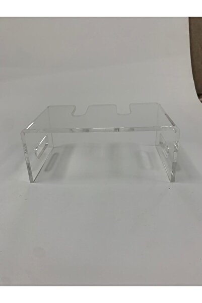 horoof home Premium Clear Acrylic Display Stand | Versatile Organizer for Home, Office, or Retail | High-Quality & Durable Design | 12D x 8.5H x 21W cm, QT003