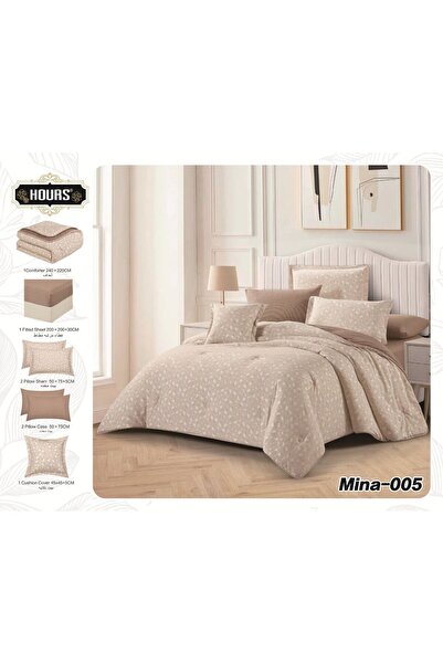 HOURS Summer Bedspread - Fluffy Luxury Bedding - 7 Piece Set - 220X240 Duvet ...