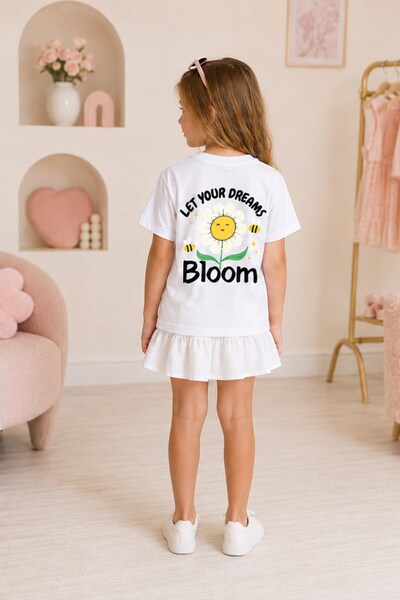 The Champ Clothing Tricou supradimensionat pentru fete Let Your Dreams Bloom,...