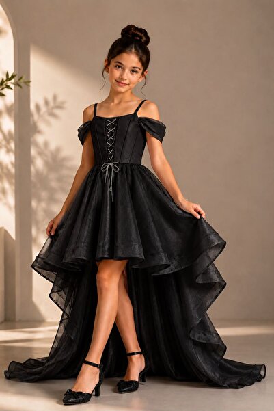 Minigimin Cicileri My Little Girl's Princess Lace Detailed Tailored Girls' Ev...