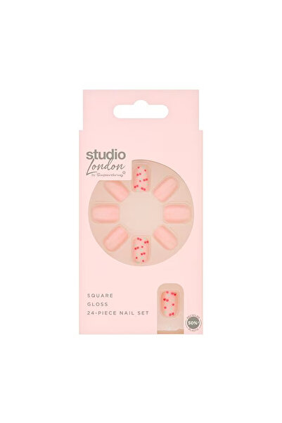SUPERDRUG Studio Takma Tırnak Cherry 24'lü — Doğal Görünüm, Kolay Uygulama, U...