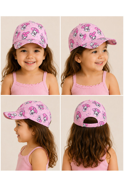 ues Patterned Pink Girl's Hat