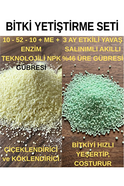 Saglam Tarım Bitki Yetiştirme Seti (10.52.10+ME+Enzimli NPK 250 Gr. + Yavaş S...