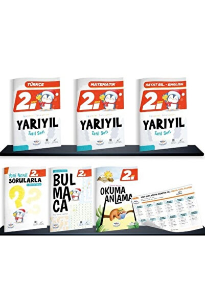 öğretmen evde ÖĞRETMENEVDE 2.Sınıf Kış Tatil Kitabı - 2024