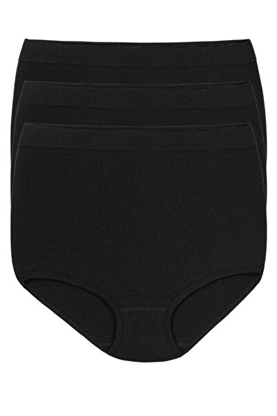YILDIZ Modal Toparlayıcı Women's Panties Black 3-Pack