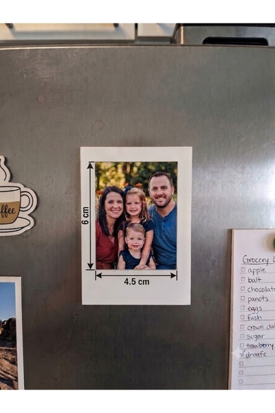 No12 Studio Polaroid Tasarım Fotoğraf Çerçeveli Buzdolabı süsü / Dekoratif Obje