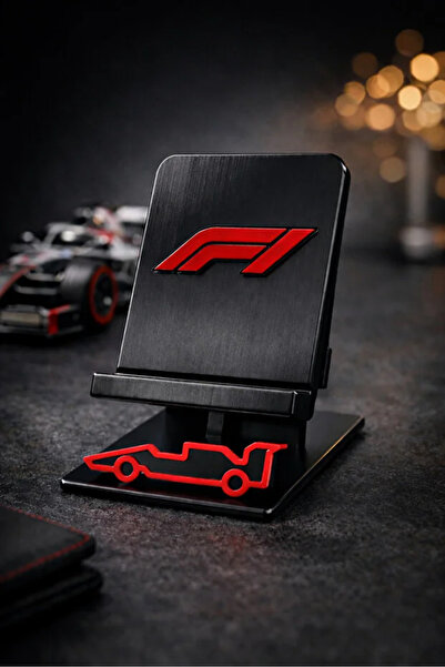 F1 Tasarımlı Telefon Tutucu Masaüstü Dekoratif Obje
