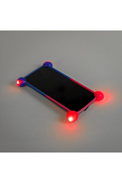 Z Store Husă de telefon din silicon colorată cu lumini LED