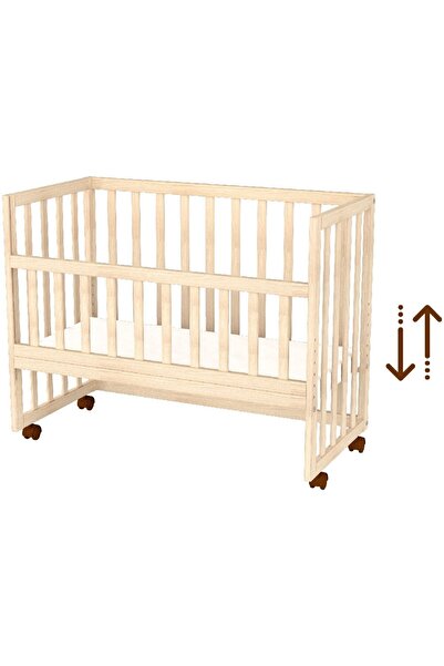 Hubners Patut copii din lemn co-sleeper Eva 94x46 cm natur